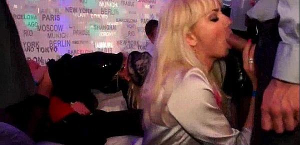  Massive blowjob with beauties in the VIP club